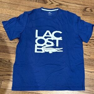 Lacoste Men’s Bold Blue Crewneck Logo Tee XXL/7